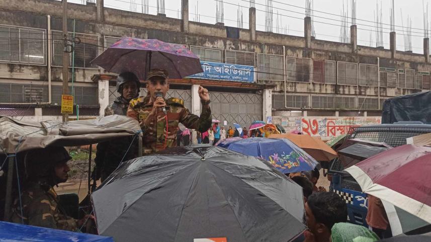 Army-police joint operation underway to quell unrest in industrial areas