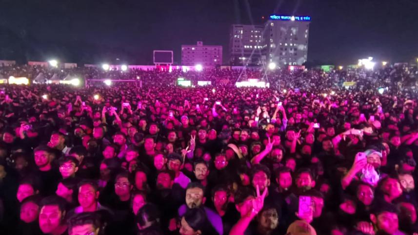 Asif Mahmud chief guest at Atif Islam's concert, urges crowd to remember July Martyrs 