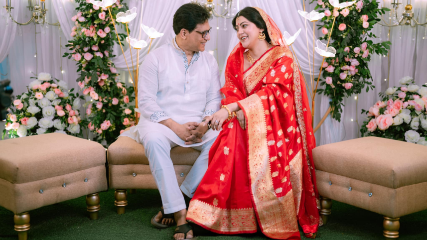 Tanzika Amin ties the knot in her mother’s wedding saree