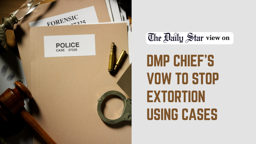 Extortion using false cases, Dubious cases after August 5, DMP Commissioner SM Sazzat Ali, DMP chief's vow to stop extortion, July-August uprising, 