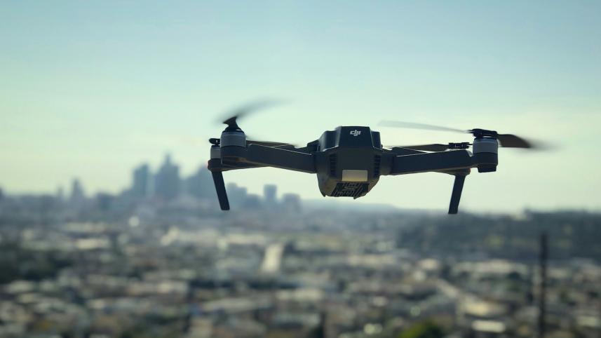 Drone flying