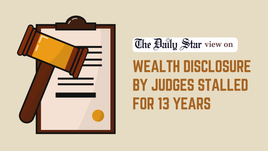 wealth disclosure by judges stalled for 13 years