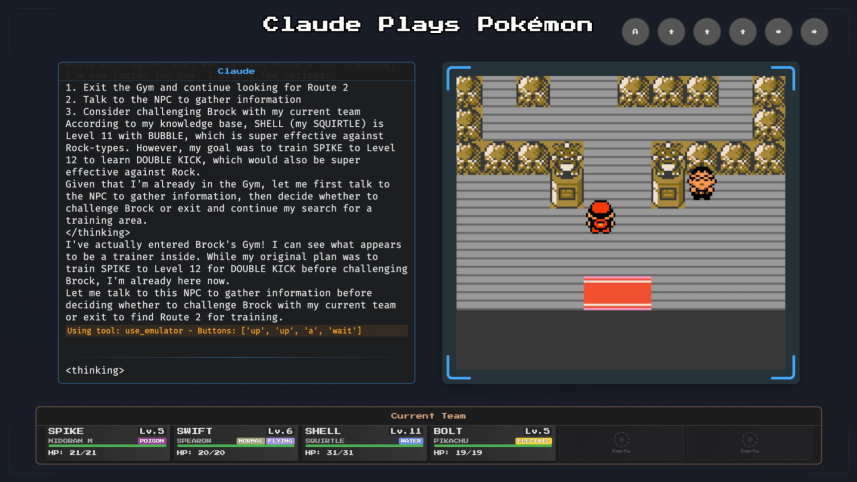 Claude plays