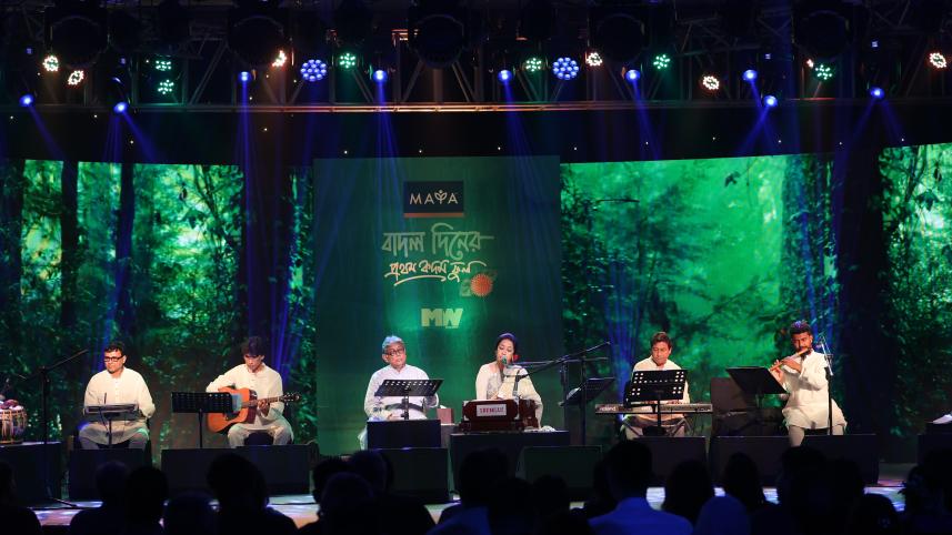 Shama Rahman and Afzal Hossain headline rain-drenched cultural evening