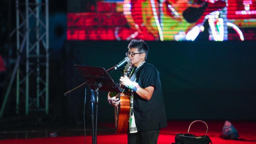 Drone show and cultural programme held at Central Shaheed Minar to mark July Uprising