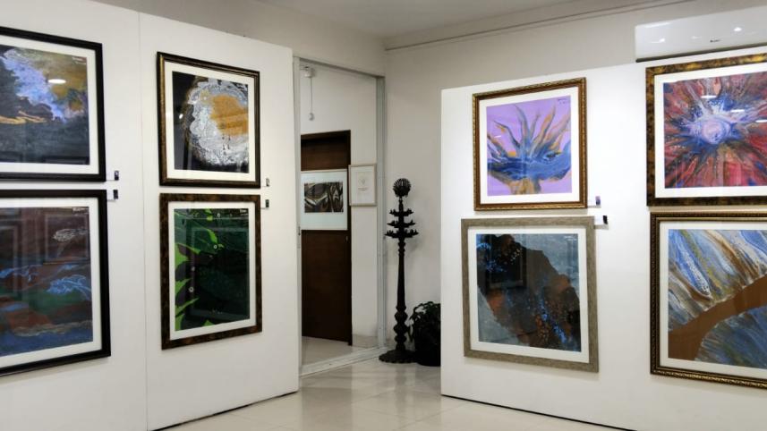 Farida Yesmin Parveen brings fluid acrylic art to life in ‘Colors of Nature’