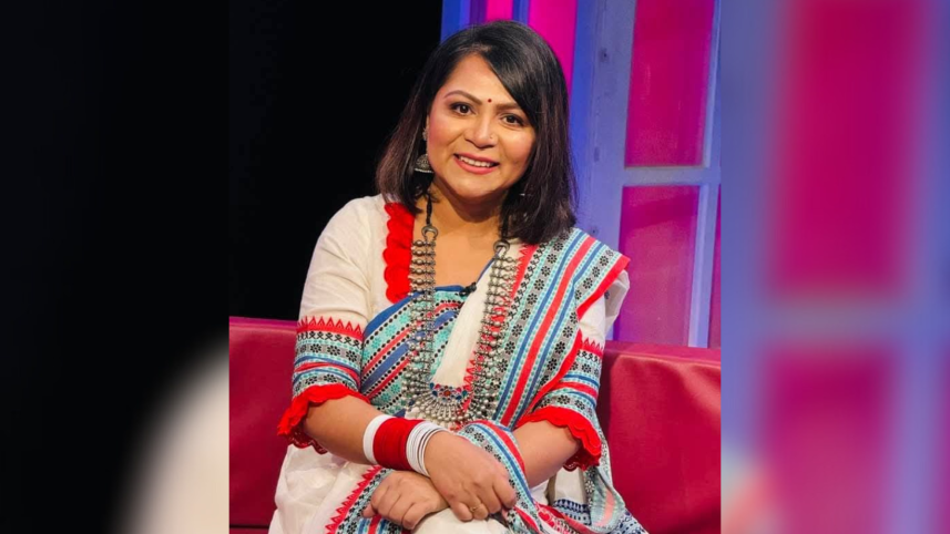 Sanchita Rakhi voices Puja song by Dwijendralal Roy