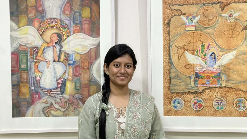 Samina Zaman’s ‘Poetry of Time’ impresses at Zainul Gallery