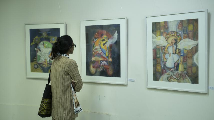 Samina Zaman’s ‘Poetry of Time’ impresses at Zainul Gallery