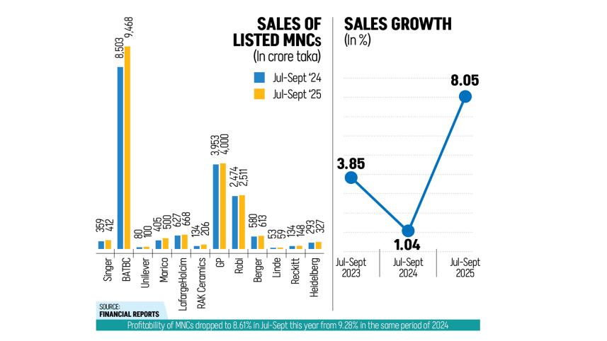 multinational companies report higher sales in Bangladesh