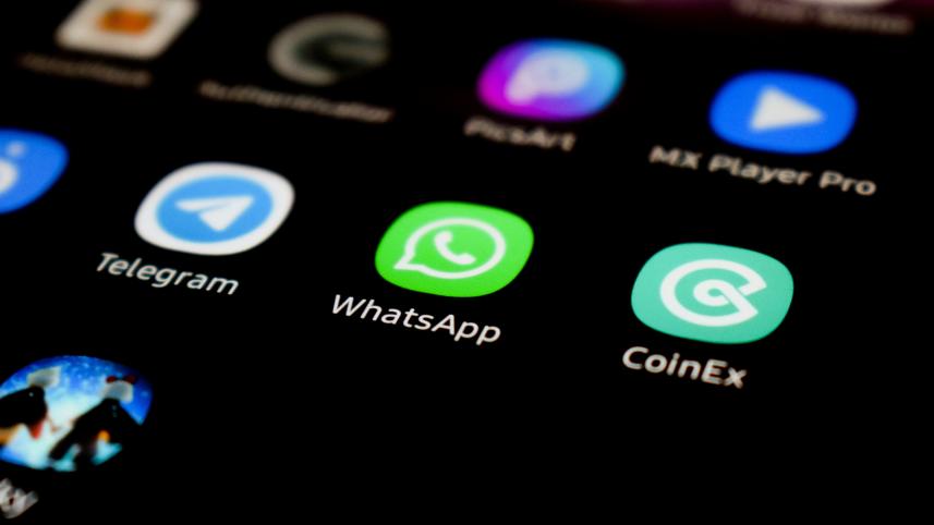 Whatsapp logo on mobile