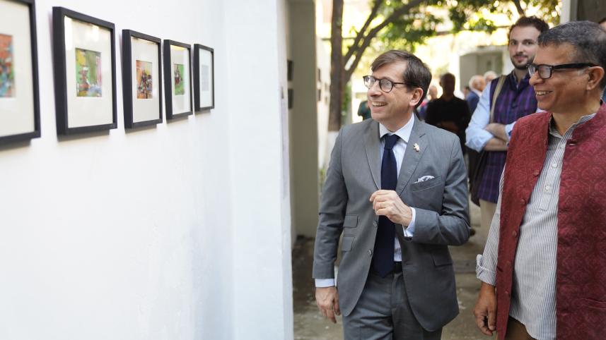 ‘City of memories’: Kazi Salahuddin Ahmed’s solo miniature exhibition opens at AFD