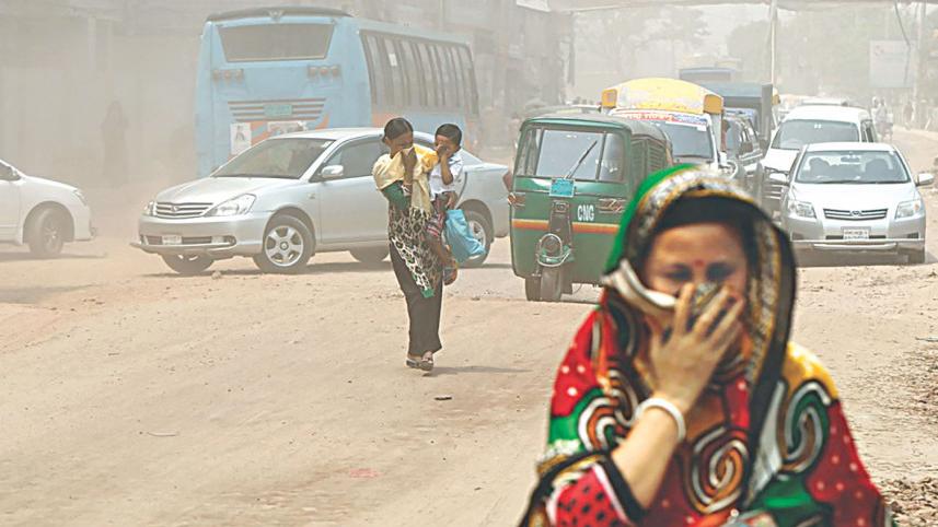 Dhaka’s air quality 2nd worst in the world this morning