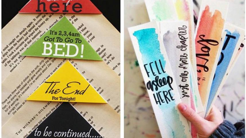 DIY bookmarks