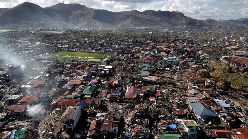 Devastation by Typhoon Yolanda