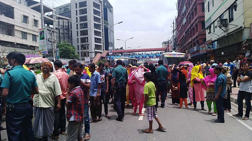 rmg workers protest