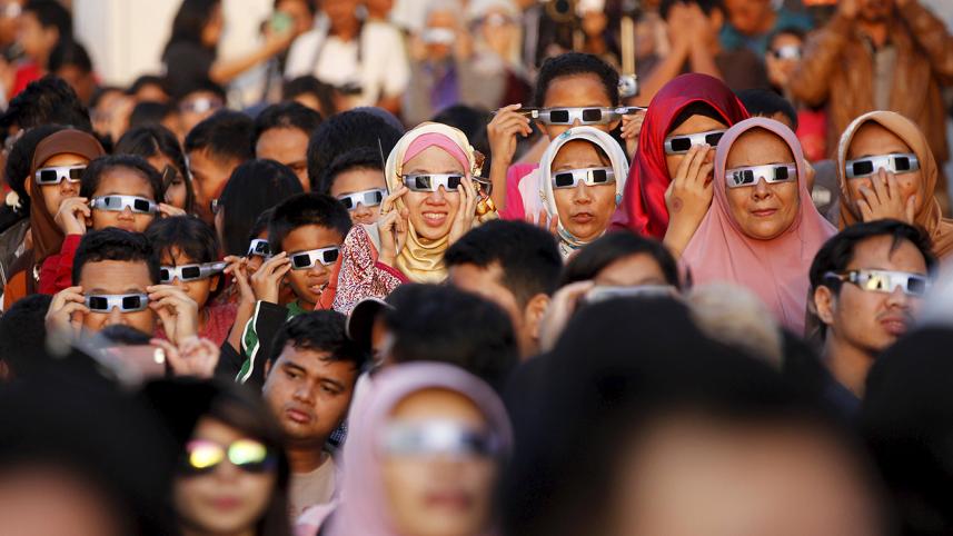solar eclipse, Indonesia