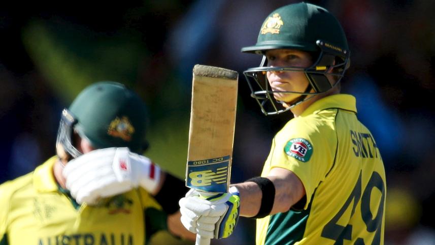 Australia's batsman Steve Smith