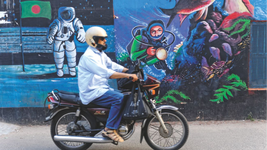 The walls of Dhaka