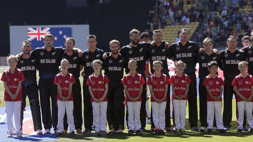 The New Zealand team 
