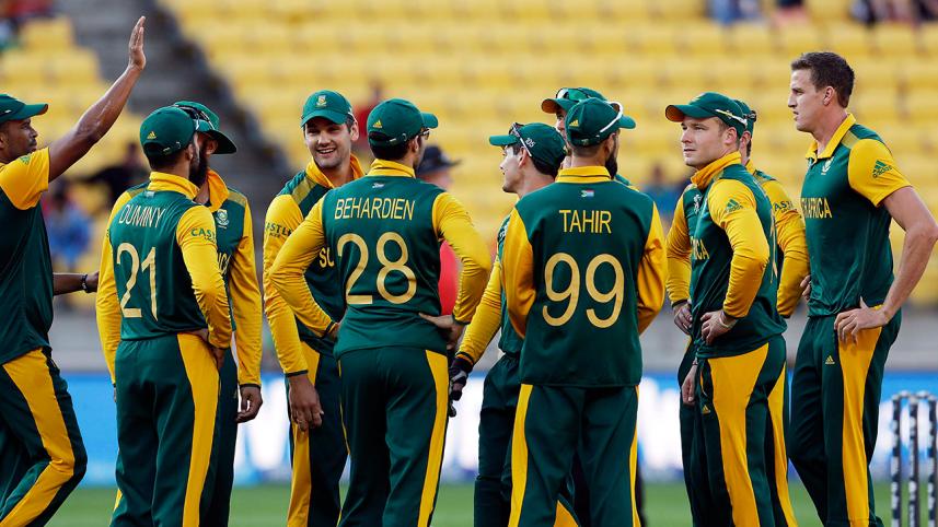 South Africa celebrate