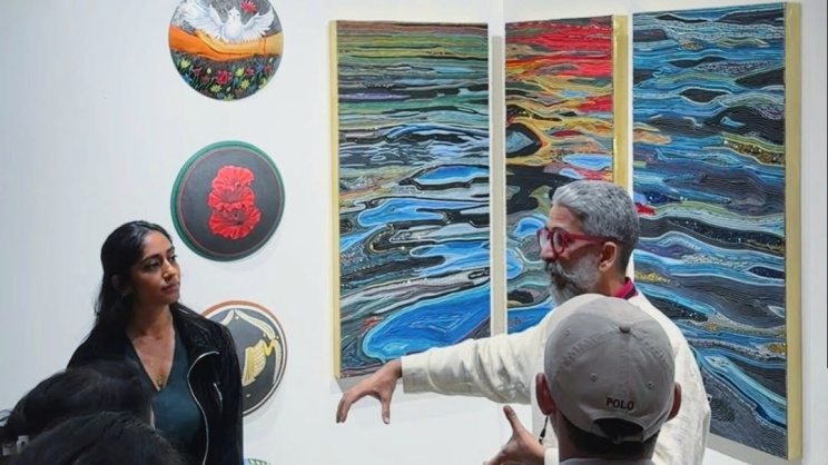 Bishwajit Goswami’s work featured at New York’s ‘Conductor Art Fair’ 