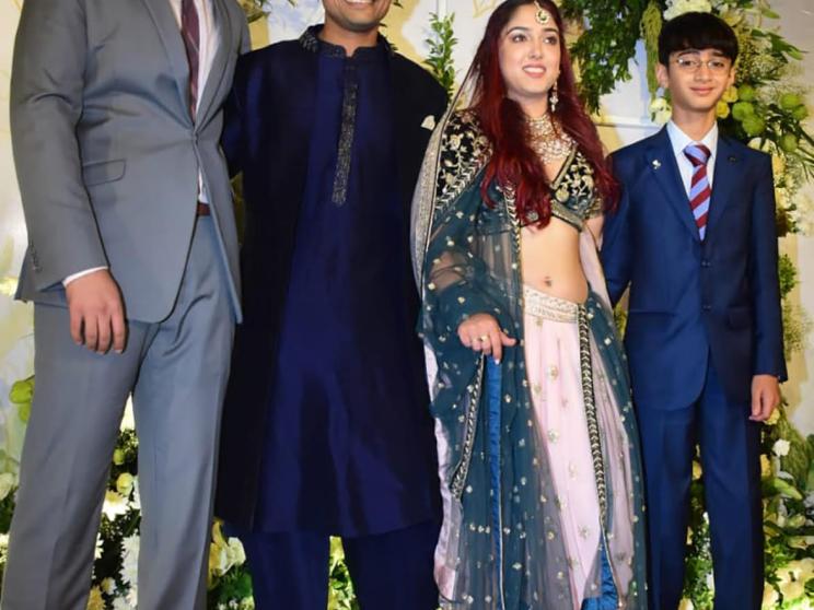 Amir khan daughter's groom wears sleeveless t-shirt & shorts for the wedding