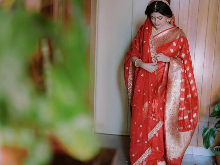 Tanzika Amin ties the knot in her mother’s wedding saree