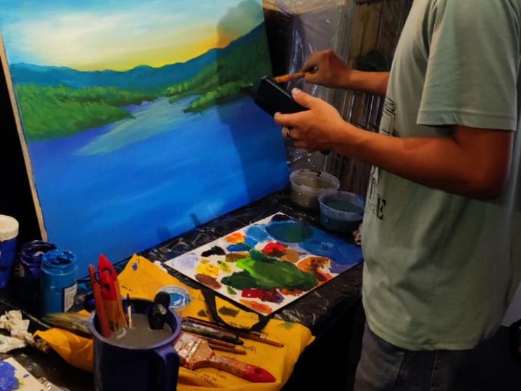 Daylong art camp ‘Echoes of the Hills’ showcases young hill artists in Dhaka