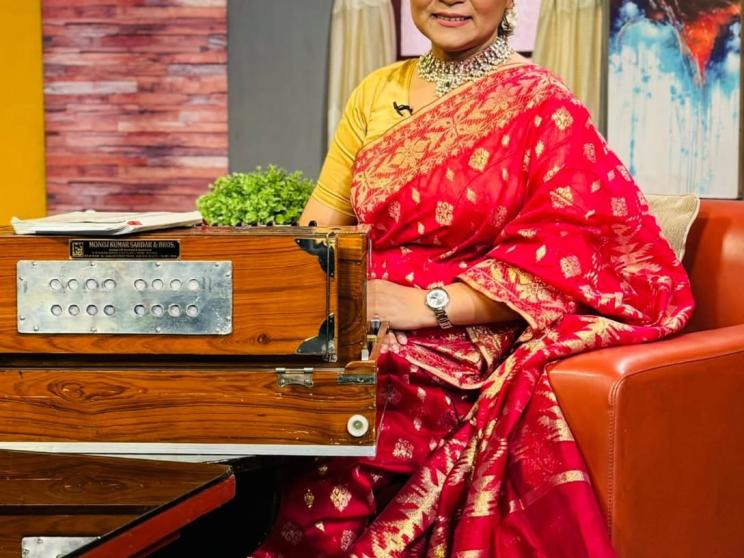 Sanchita Rakhi voices Puja song by Dwijendralal Roy