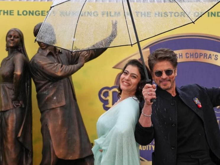 SRK, Kajol unveil DDLJ bronze statue in London