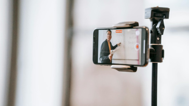 Phone webcam online class