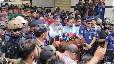 Salahuddin Ahmed said the government would firmly establish its authority and take action against those involved in criminal activity. Photo: Star