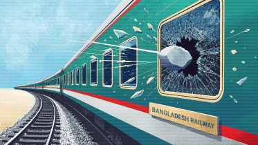 stone throwing on Bangladesh trains