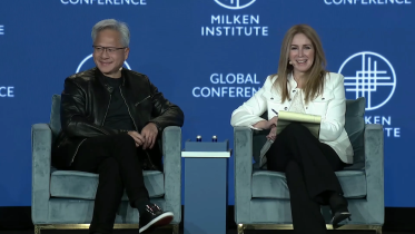 Nvidia CEO with Becky