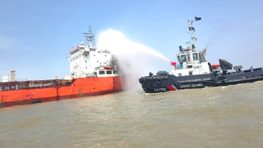 fire at Chattogram port oil tanker