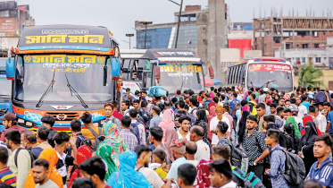 Eid-ul-Azha travel rush in Bangladesh highways