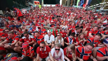 Norway Viking row celebration in World Cup