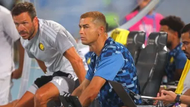 Cristiano Ronaldo angry after half-time substitution