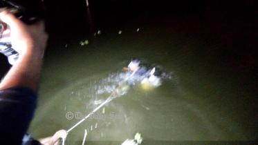 Law enforcers recover a huge cache of firearms from a canal at Sector-16.