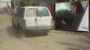 An image published by Twitter accounts connected to IS purports to show Jake Bilardi in a suicide bomb van. Photo taken from BBC
