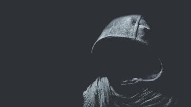 black cloaked