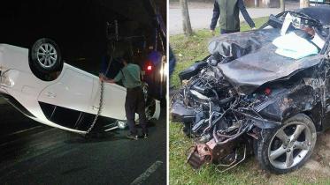 Banani car crash