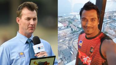 Brett Lee and Rubel Hossain