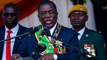 Zimbabwe's President Emmerson Mnangagwa