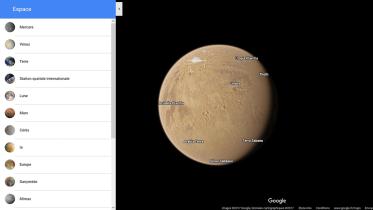 Explore planets and moons in Google Maps