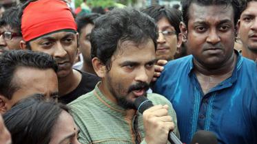 Gonojagoron Mancha spokesperson Imran H Sarkar