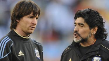 Diego Maradona, Lionel Messi, Maradona fans, Barcelona star Lionel Messi