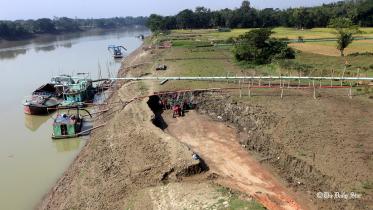 bank of the Surma river in Tultikor area