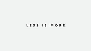 Minimalism